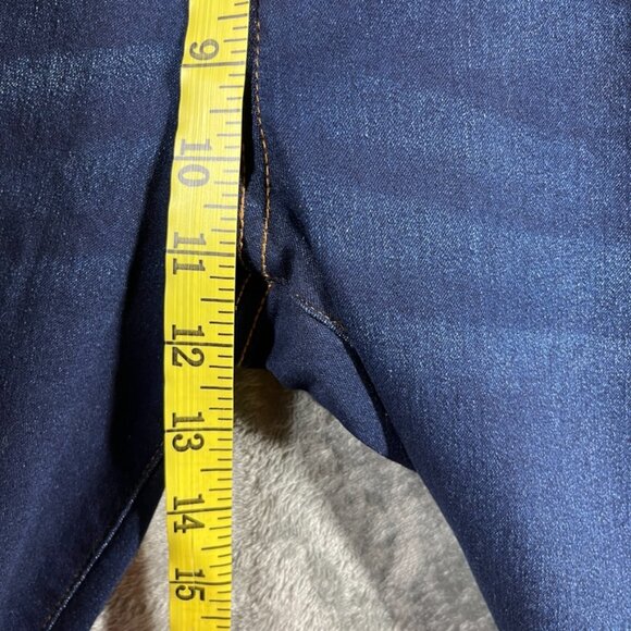 Tahari Jeans Womens Sz 16/33 Blue Seta Silk Denim Skinny Rayon Cotton - Picture 8 of 14